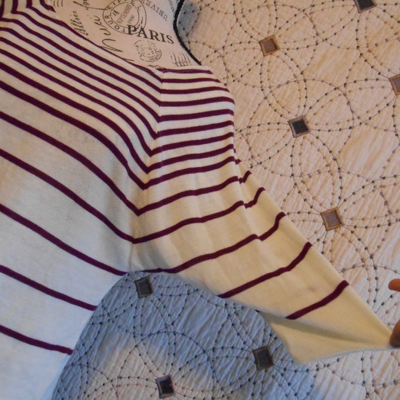 EUC Kirra Striped Dolman Top M - Picture 3 of 6